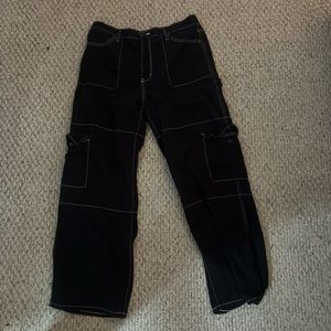 SO clothing black high waisted cargo pants